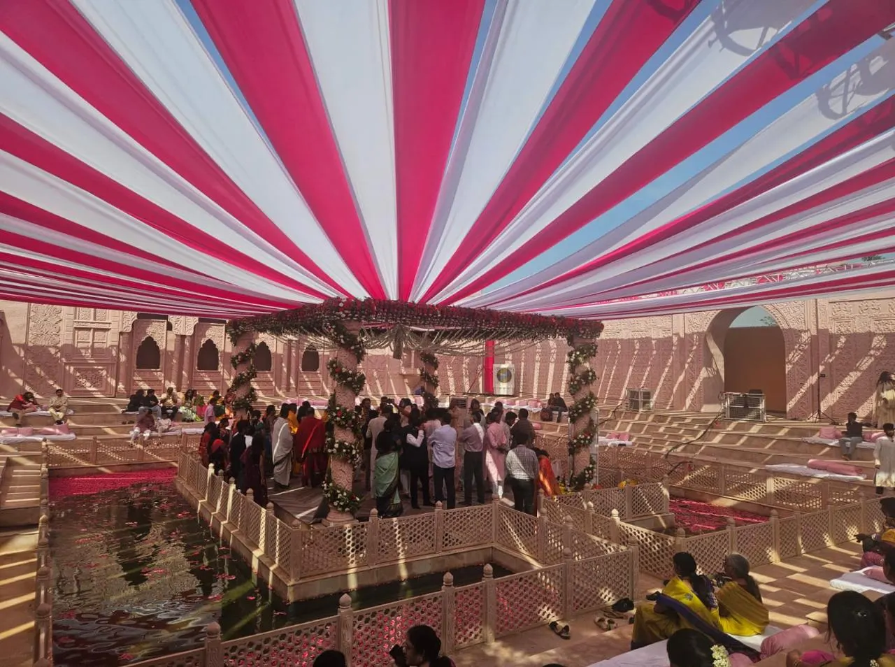 Jaipur Pink Fort Draped - Day Wedding